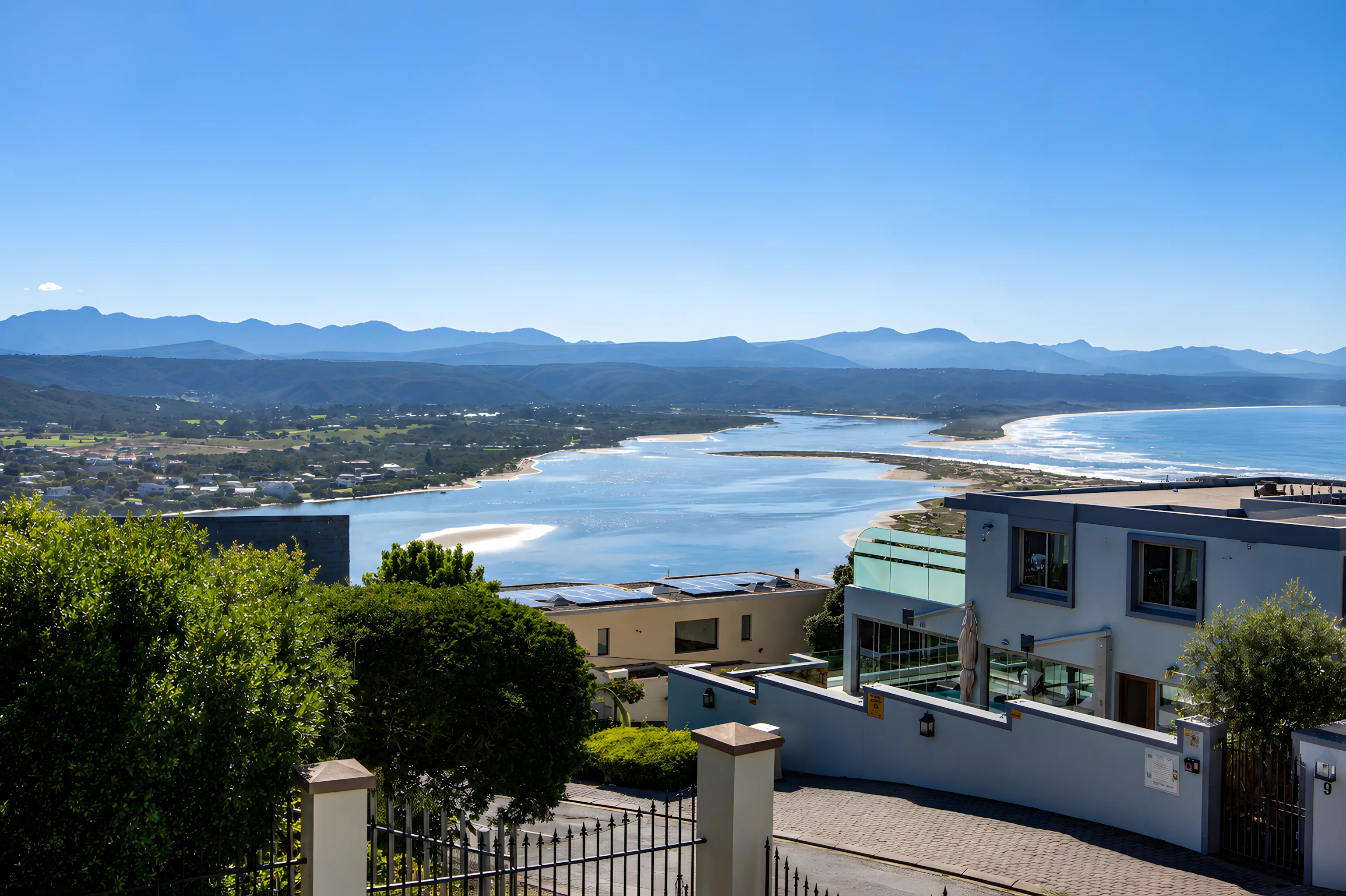 Baycrest Villa balcony and bay view