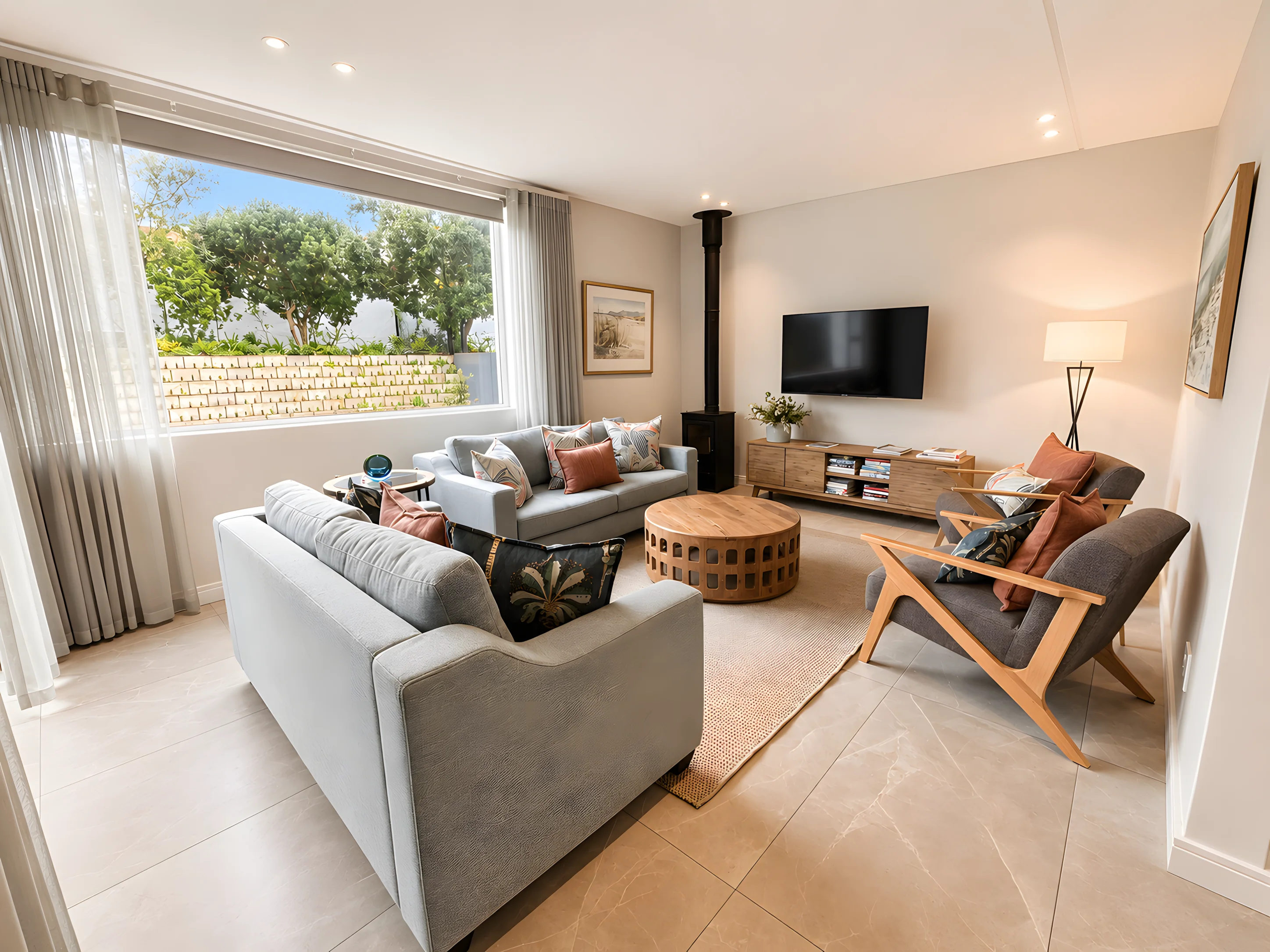 Boardwalk Reverie living room