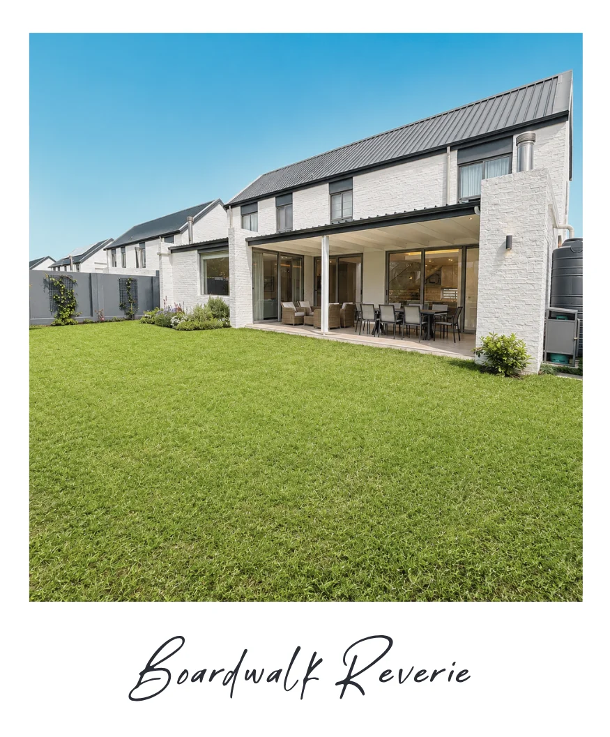 Boardwalk Reverie patio and garden